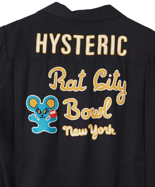 HYSTERIC GLAMOUR（ヒステリックグラマー）の「RAT CITY BOWL刺繍 ボーリングシャツ（シャツ/ブラウス・レディース・ブルー/ブラック/ピンク・MEDIUM/SMALL）」の15枚目の写真