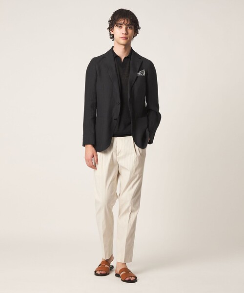 UNITED ARROWS(ユナイテッドアローズ)の「リネン/コットン スキッパー ポロシャツ(ポロシャツ・メンズ・ブラック/ベージュ・M/S/L)」の10枚目の写真