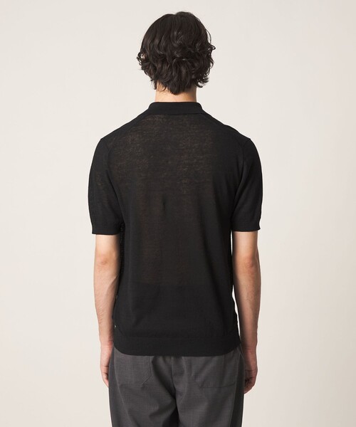 UNITED ARROWS(ユナイテッドアローズ)の「リネン/コットン スキッパー ポロシャツ(ポロシャツ・メンズ・ブラック/ベージュ・M/S/L/XL)」の12枚目の写真