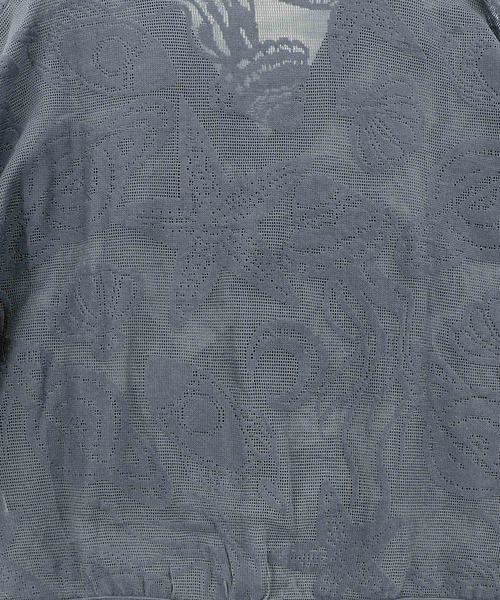 ScoLar（スカラー）の「161660：宇宙×海 オリジナルレースカーディガン（カーディガン/ボレロ・レディース・チャコールグレー/グレー/ブルー・M）」の12枚目の写真