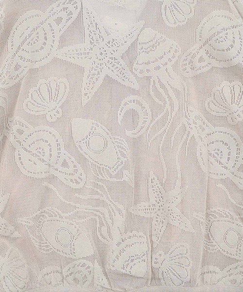 ScoLar（スカラー）の「161660：宇宙×海 オリジナルレースカーディガン（カーディガン/ボレロ・レディース・チャコールグレー/グレー/ブルー・M）」の10枚目の写真