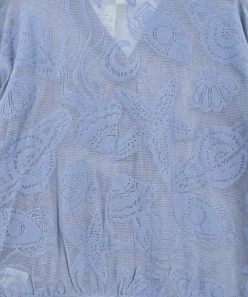 ScoLar（スカラー）の「161660：宇宙×海 オリジナルレースカーディガン（カーディガン/ボレロ・レディース・チャコールグレー/グレー/ブルー・M）」の9枚目の写真