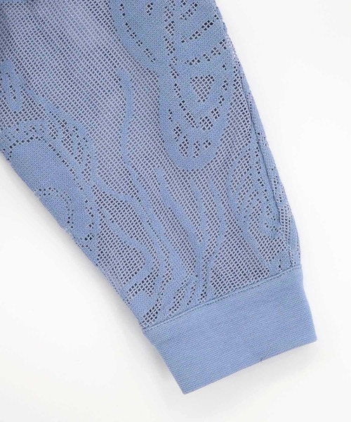 ScoLar（スカラー）の「161660：宇宙×海 オリジナルレースカーディガン（カーディガン/ボレロ・レディース・チャコールグレー/グレー/ブルー・M）」の5枚目の写真