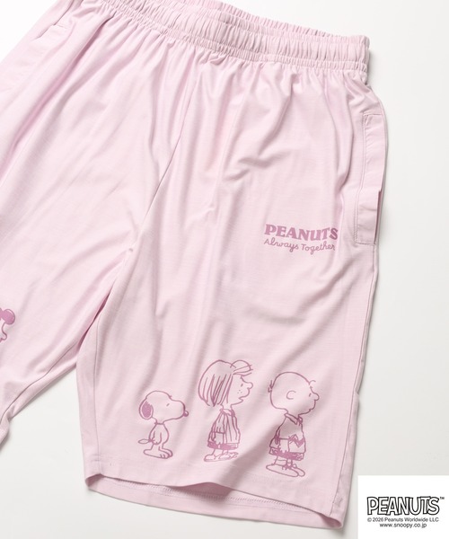 PEANUTS(ピーナッツ)の「PEANUTS ピーナッツギャング柄カチオンハーフパンツ(その他パンツ・レディース・ライトパープル/チャコール/カーキ/ブラック・LL/L/M)」の4枚目の写真