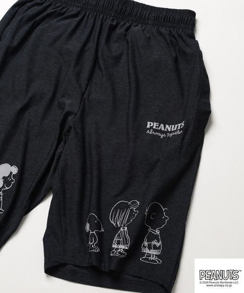 PEANUTS(ピーナッツ)の「PEANUTS ピーナッツギャング柄カチオンハーフパンツ(その他パンツ・レディース・ライトパープル/チャコール/カーキ/ブラック・LL/L/M)」の1枚目の写真