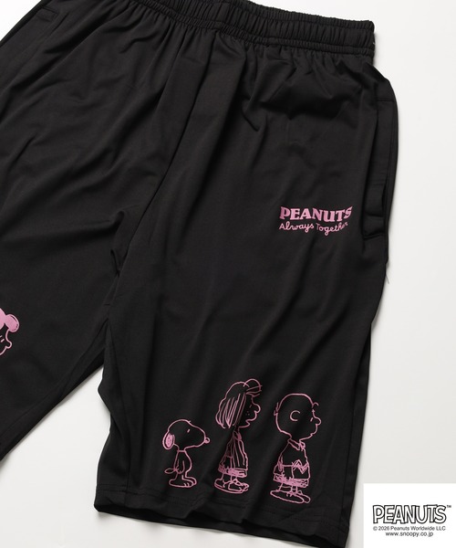 PEANUTS(ピーナッツ)の「PEANUTS ピーナッツギャング柄カチオンハーフパンツ(その他パンツ・レディース・ライトパープル/チャコール/カーキ/ブラック・LL/L/M)」の2枚目の写真