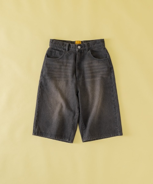 Zooodle(ズードル)の「Cord flap denim shorts - コーデュロイフラップデニムショーツ-(デニムパンツ・メンズ・インディゴブルー/ブラック・MEDIUM/LARGE)」の6枚目の写真