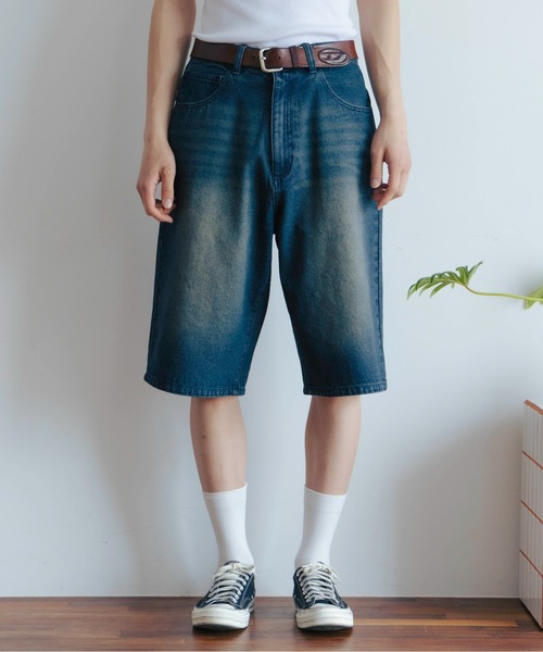 Zooodle(ズードル)の「Cord flap denim shorts - コーデュロイフラップデニムショーツ-(デニムパンツ・メンズ・インディゴブルー/ブラック・MEDIUM/LARGE)」の10枚目の写真