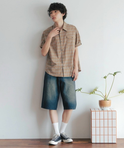 Zooodle(ズードル)の「Cord flap denim shorts - コーデュロイフラップデニムショーツ-(デニムパンツ・メンズ・インディゴブルー/ブラック・MEDIUM/LARGE)」の18枚目の写真