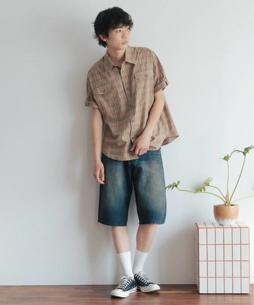 Zooodle(ズードル)の「Cord flap denim shorts - コーデュロイフラップデニムショーツ-(デニムパンツ・メンズ・インディゴブルー/ブラック・MEDIUM/LARGE)」の19枚目の写真