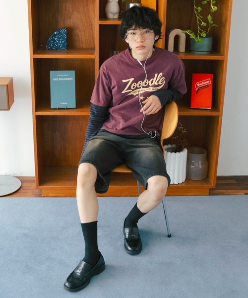Zooodle(ズードル)の「Cord flap denim shorts - コーデュロイフラップデニムショーツ-(デニムパンツ・メンズ・インディゴブルー/ブラック・MEDIUM/LARGE)」の9枚目の写真