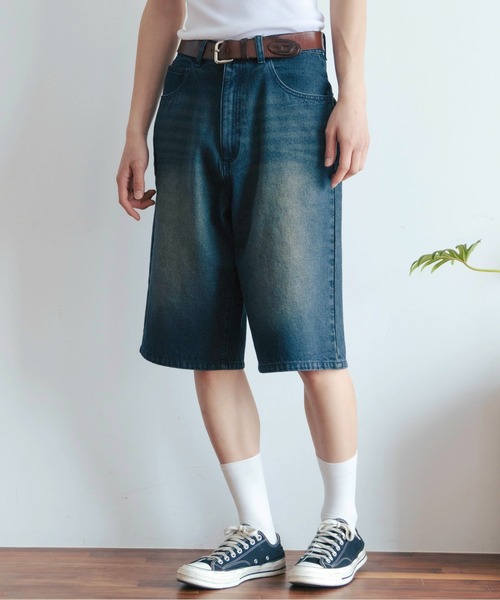 Zooodle(ズードル)の「Cord flap denim shorts - コーデュロイフラップデニムショーツ-(デニムパンツ・メンズ・インディゴブルー/ブラック・MEDIUM/LARGE)」の13枚目の写真