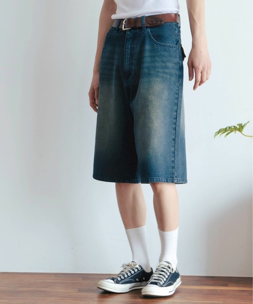 Zooodle(ズードル)の「Cord flap denim shorts - コーデュロイフラップデニムショーツ-(デニムパンツ・メンズ・インディゴブルー/ブラック・MEDIUM/LARGE)」の12枚目の写真