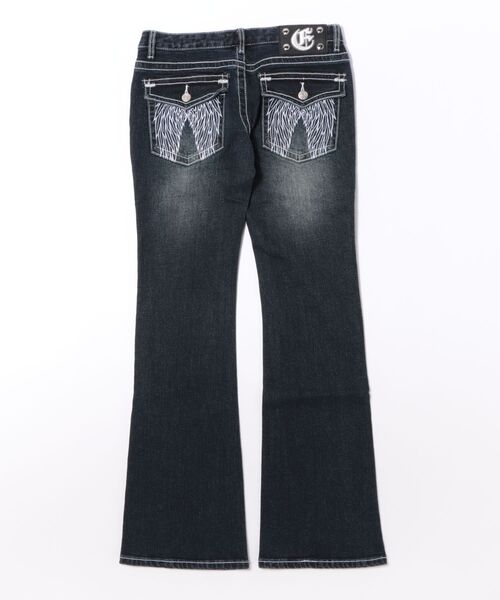 EYEER(イワイイアル)の「CLASSIC LOW RISE BOOTS-CUT DENIM PANTS(デニムパンツ・レディース・ブルー・MEDIUM/SMALL)」の11枚目の写真