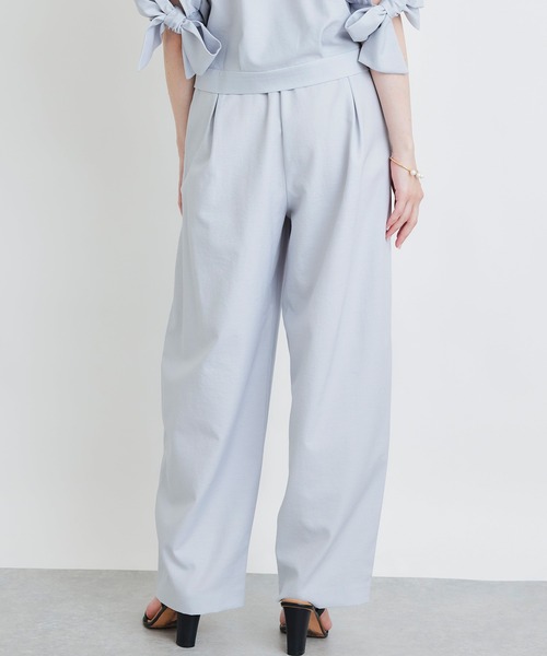 PICCIN(ピッチン)の「【セットアップ可能】麻混タックパンツ(その他パンツ・レディース・オフホワイト/グレー/ブラック・S/M)」の4枚目の写真