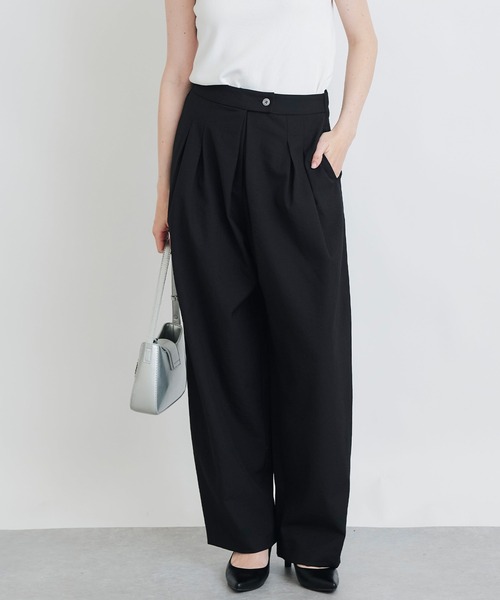 PICCIN(ピッチン)の「【セットアップ可能】麻混タックパンツ(その他パンツ・レディース・オフホワイト/グレー/ブラック・S/M)」の17枚目の写真