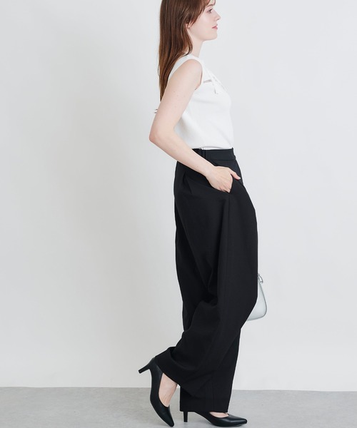 PICCIN(ピッチン)の「【セットアップ可能】麻混タックパンツ(その他パンツ・レディース・オフホワイト/グレー/ブラック・S/M)」の22枚目の写真