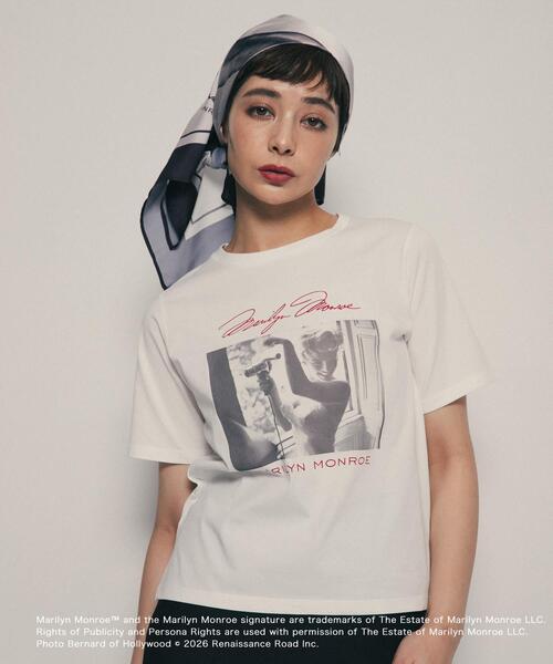 SENSE OF PLACE by URBAN RESEARCH(センスオブプレイスバイアーバンリサーチ)の「『別注』MARILYNMONROE×SENSE OF PLACE プリントスカーフ(バンダナ/スカーフ・レディース・ブラック/グリーン・ONE)」の6枚目の写真