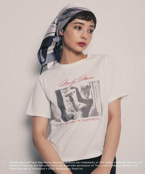 SENSE OF PLACE by URBAN RESEARCH(センスオブプレイスバイアーバンリサーチ)の「『別注』MARILYNMONROE×SENSE OF PLACE プリントスカーフ(バンダナ/スカーフ・レディース・ブラック/グリーン・ONE)」の7枚目の写真