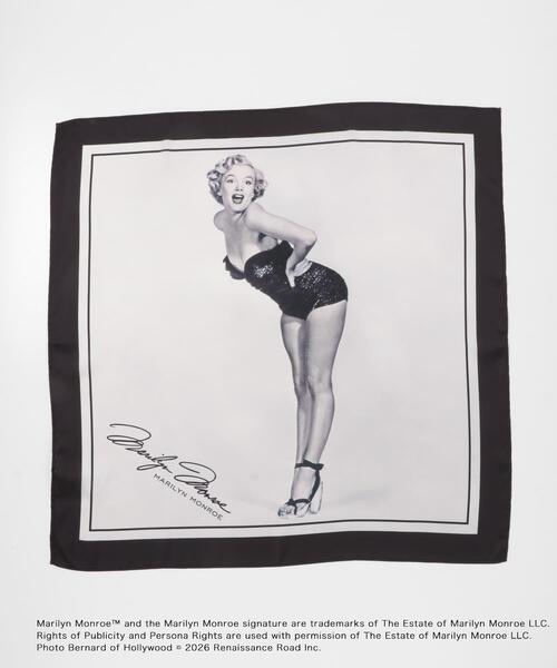 SENSE OF PLACE by URBAN RESEARCH(センスオブプレイスバイアーバンリサーチ)の「『別注』MARILYNMONROE×SENSE OF PLACE プリントスカーフ(バンダナ/スカーフ・レディース・ブラック/グリーン・ONE)」の10枚目の写真