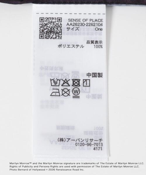 SENSE OF PLACE by URBAN RESEARCH(センスオブプレイスバイアーバンリサーチ)の「『別注』MARILYNMONROE×SENSE OF PLACE プリントスカーフ(バンダナ/スカーフ・レディース・ブラック/グリーン・ONE)」の14枚目の写真