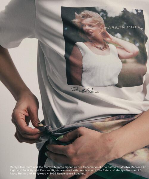SENSE OF PLACE by URBAN RESEARCH(センスオブプレイスバイアーバンリサーチ)の「『別注』MARILYNMONROE×SENSE OF PLACE プリントスカーフ(バンダナ/スカーフ・レディース・ブラック/グリーン・ONE)」の15枚目の写真
