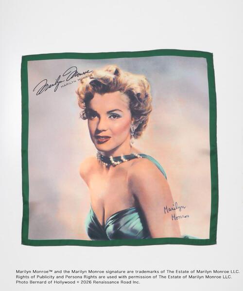 SENSE OF PLACE by URBAN RESEARCH(センスオブプレイスバイアーバンリサーチ)の「『別注』MARILYNMONROE×SENSE OF PLACE プリントスカーフ(バンダナ/スカーフ・レディース・ブラック/グリーン・ONE)」の20枚目の写真