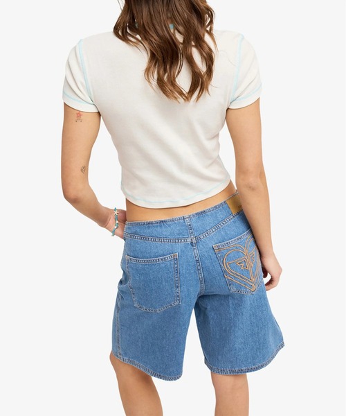 ROXY(ロキシー)の「ROXY ウィメンズ COOL GIRL LONGLINE DENIM SHORT デニムパンツ 【2026年春夏モデル】/ロキシー(デニムパンツ・レディース・ブルー・28inch/26inch/24inch)」の8枚目の写真