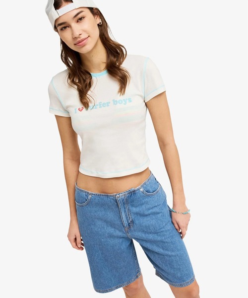 ROXY(ロキシー)の「ROXY ウィメンズ COOL GIRL LONGLINE DENIM SHORT デニムパンツ 【2026年春夏モデル】/ロキシー(デニムパンツ・レディース・ブルー・28inch/26inch/24inch)」の9枚目の写真
