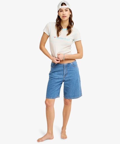 ROXY(ロキシー)の「ROXY ウィメンズ COOL GIRL LONGLINE DENIM SHORT デニムパンツ 【2026年春夏モデル】/ロキシー(デニムパンツ・レディース・ブルー・28inch/26inch/24inch)」の11枚目の写真