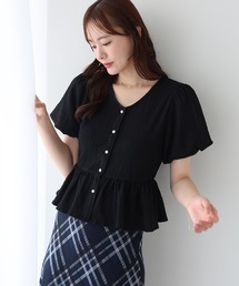 フレア袖セーラージャージプルオーバー（Tシャツ/カットソー