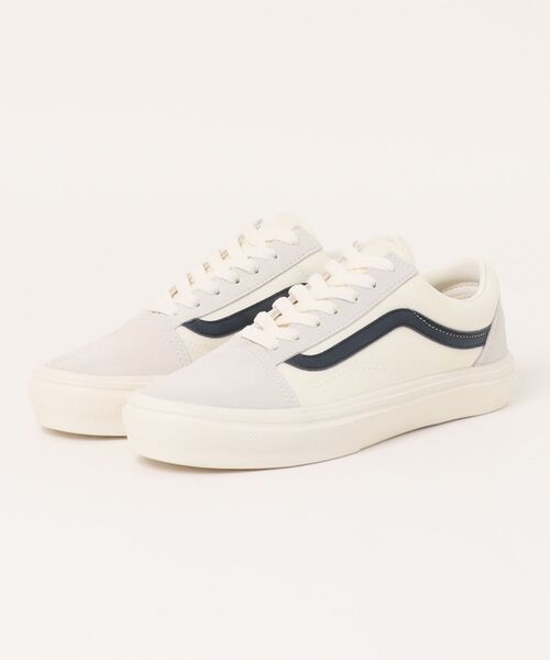 VANS(バンズ)の「VANS ヴァンズ OLD SKOOL LITE オールドスクールライト V36 LITE MARSML/NAVY(スニーカー・メンズ・ホワイト・5/5h/6/6h/7/7h/8/8h/9/9h/10/12/10h/11/4h)」の1枚目の写真