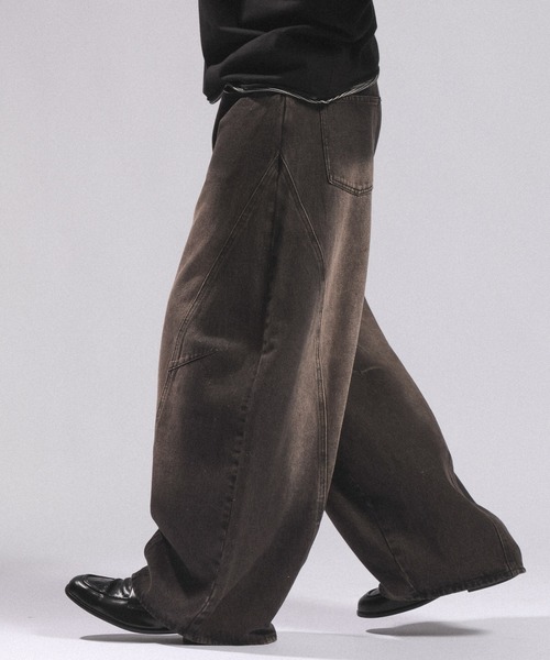 RAGEBLUE(レイジブルー)の「Vintage 3D Curve Barrel Denim Pants/ヴィンテージ加工/3Dカーブバレルデニムパンツ(デニムパンツ・メンズ・グリーン/ブラウン/ブルー/ブラック/ライトブルー/ブラック系その他/グリーン系その他/ブルー系その他/ブラック系その他2/グレー系その他・MEDIUM/LARGE)」の17枚目の写真