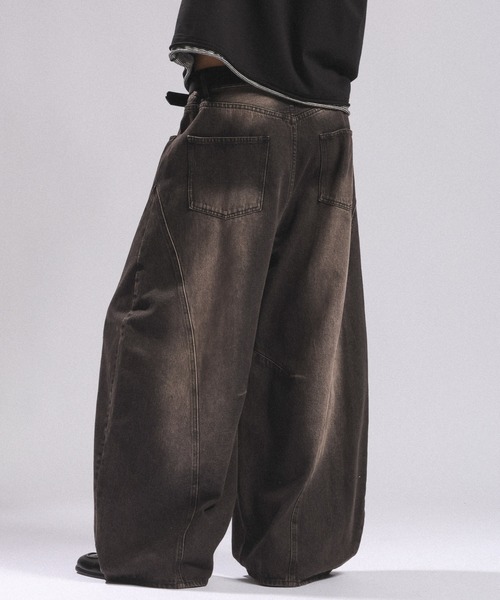 RAGEBLUE(レイジブルー)の「Vintage 3D Curve Barrel Denim Pants/ヴィンテージ加工/3Dカーブバレルデニムパンツ(デニムパンツ・メンズ・グリーン/ブラウン/ブルー/ブラック/ライトブルー/ブラック系その他/グリーン系その他/ブルー系その他/ブラック系その他2/グレー系その他・MEDIUM/LARGE)」の16枚目の写真
