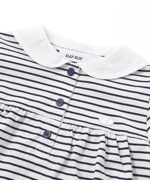 SLAP SLIP(スラップスリップ)の「【マリンシリーズ】セーラーカラーボーダー半袖Tシャツ+パンツセットアップ(80~130cm)(セットアップ・キッズ・レッド系その他/ブルー系その他2・130cm/80cm/110cm/120cm/100cm/90cm)」の11枚目の写真