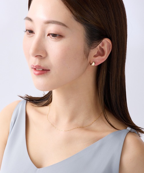 CALIN STANDARD(カリンスタンダード)の「◆金属アレルギー対応◆◆made in japan◆【痛くない】【落ちにくい】【ストレスフリーな着け心地】ワイドプレーン ミニループフィットイヤリング(イヤリング・レディース・ピンクゴールド/ゴールド/シルバー・FREE)」の6枚目の写真
