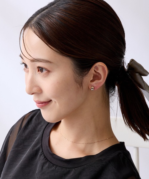 CALIN STANDARD(カリンスタンダード)の「◆金属アレルギー対応◆◆made in japan◆【痛くない】【落ちにくい】【ストレスフリーな着け心地】ワイドプレーン ミニループフィットイヤリング(イヤリング・レディース・ピンクゴールド/ゴールド/シルバー・FREE)」の10枚目の写真