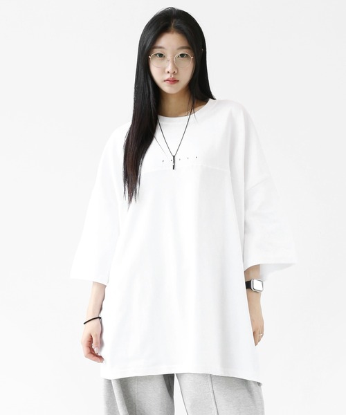 minsobi(ミンソビ)の「インパクトグラフィティ ビッグシルエット半袖T ユニセックス(Tシャツ/カットソー・メンズ・ホワイト/ブラック・FREE)」の18枚目の写真