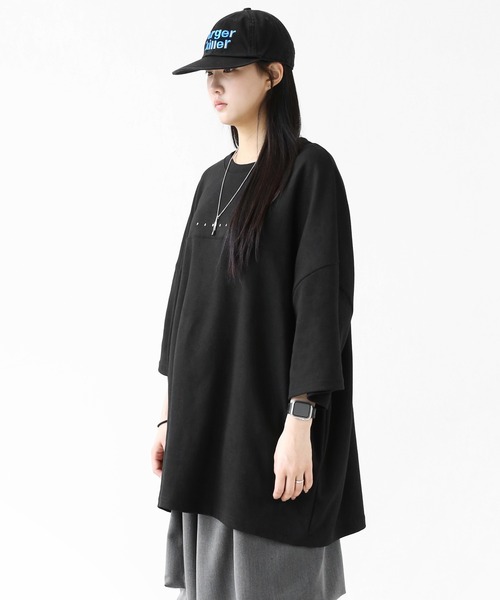 minsobi(ミンソビ)の「インパクトグラフィティ ビッグシルエット半袖T ユニセックス(Tシャツ/カットソー・メンズ・ホワイト/ブラック・FREE)」の7枚目の写真