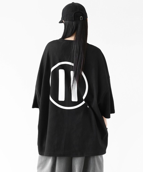 minsobi(ミンソビ)の「インパクトグラフィティ ビッグシルエット半袖T ユニセックス(Tシャツ/カットソー・メンズ・ホワイト/ブラック・FREE)」の10枚目の写真