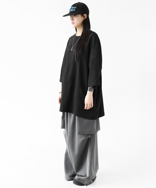minsobi(ミンソビ)の「インパクトグラフィティ ビッグシルエット半袖T ユニセックス(Tシャツ/カットソー・メンズ・ホワイト/ブラック・FREE)」の12枚目の写真