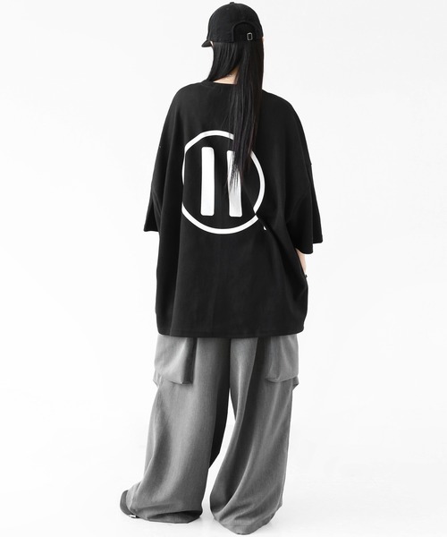 minsobi(ミンソビ)の「インパクトグラフィティ ビッグシルエット半袖T ユニセックス(Tシャツ/カットソー・メンズ・ホワイト/ブラック・FREE)」の14枚目の写真
