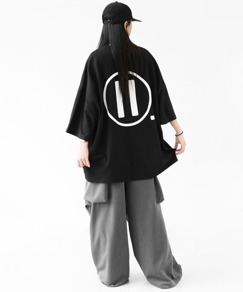 minsobi(ミンソビ)の「インパクトグラフィティ ビッグシルエット半袖T ユニセックス(Tシャツ/カットソー・メンズ・ホワイト/ブラック・FREE)」の16枚目の写真