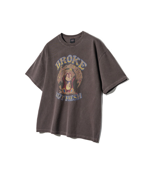 GAKKAI UNIONS(ガッカイユニオンズ)の「ドーナツペンギンピグメント半袖Tシャツブラウン(Tシャツ/カットソー・レディース・その他・MEDIUM/LARGE)」の4枚目の写真