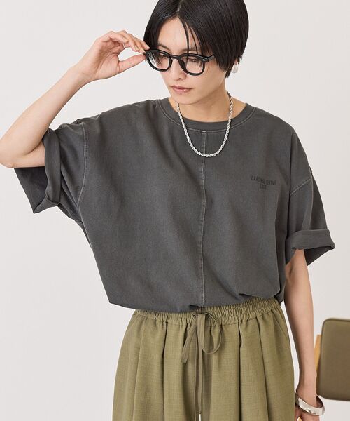 AMERICAN HOLIC(アメリカンホリック)の「バックロゴルーズTシャツ(Tシャツ/カットソー・レディース・チャコールグレー/オフホワイト/ベージュ・FREE)」の21枚目の写真
