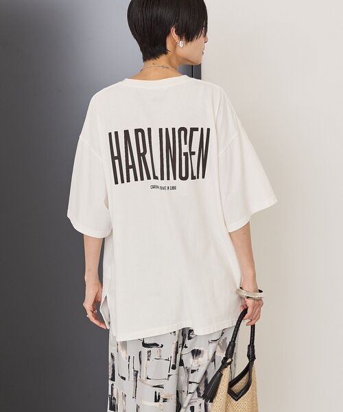 AMERICAN HOLIC(アメリカンホリック)の「バックロゴルーズTシャツ(Tシャツ/カットソー・レディース・チャコールグレー/オフホワイト/ベージュ・FREE)」の2枚目の写真