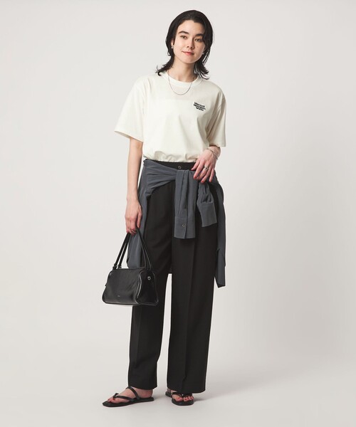 MARMOT(マーモット)の「【別注】<Marmot>ショートスリーブ ロゴ Tシャツ(Tシャツ/カットソー・レディース・ダークブラウン/グレー系/オフホワイト・FREE)」の8枚目の写真