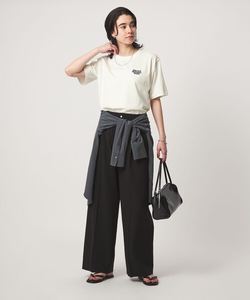 MARMOT(マーモット)の「【別注】<Marmot>ショートスリーブ ロゴ Tシャツ(Tシャツ/カットソー・レディース・ダークブラウン/グレー系/オフホワイト・FREE)」の9枚目の写真