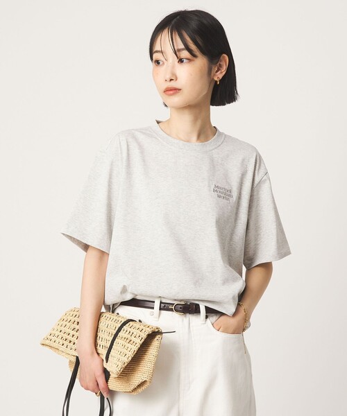 MARMOT(マーモット)の「【別注】<Marmot>ショートスリーブ ロゴ Tシャツ(Tシャツ/カットソー・レディース・ダークブラウン/グレー系/オフホワイト・FREE)」の10枚目の写真