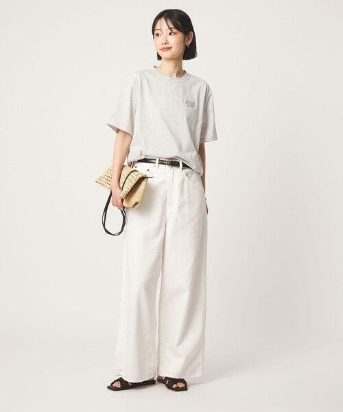 MARMOT(マーモット)の「【別注】<Marmot>ショートスリーブ ロゴ Tシャツ(Tシャツ/カットソー・レディース・ダークブラウン/グレー系/オフホワイト・FREE)」の11枚目の写真